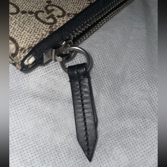 GUCCI SUPREME SIGNATURE GG KING SNAKE BROWN WRISTLET CLUTCH EUC - Picture 13 of 14